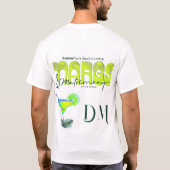 T-shirt Enterrement de Vie de Jeune Fille Tequila de Margs (Dos)