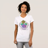 T-shirt Enterrement de vie de jeune fille tropical et amus (Devant entier)