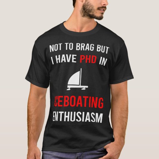 T-shirt Enthusiasm Iceboat Racing Race (Devant)
