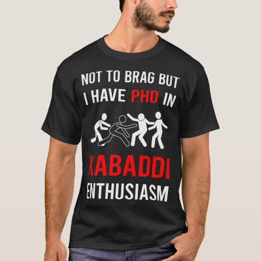 T-shirt Enthusiasm Kabaddi Kabadi (Devant)