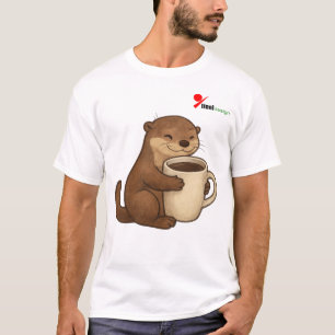 T-Shirt "Entièrement Obsédé par le Café" Douce L
