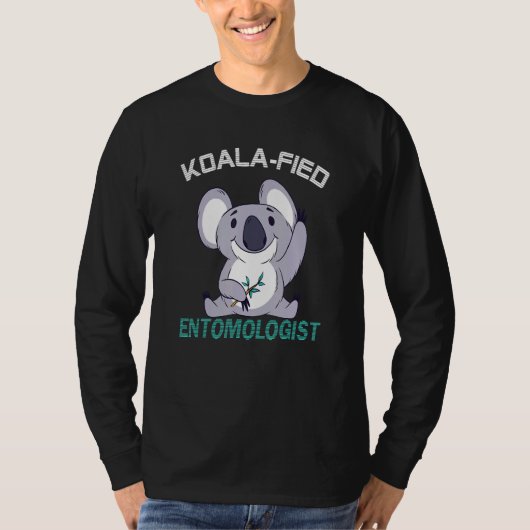 T-shirt Entomologiste Koalafied Qualified Bug Insect (Devant)