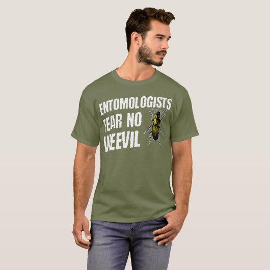 T-shirt Entomologistes ne craignent pas Wemal Funny Beetle (Devant entier)