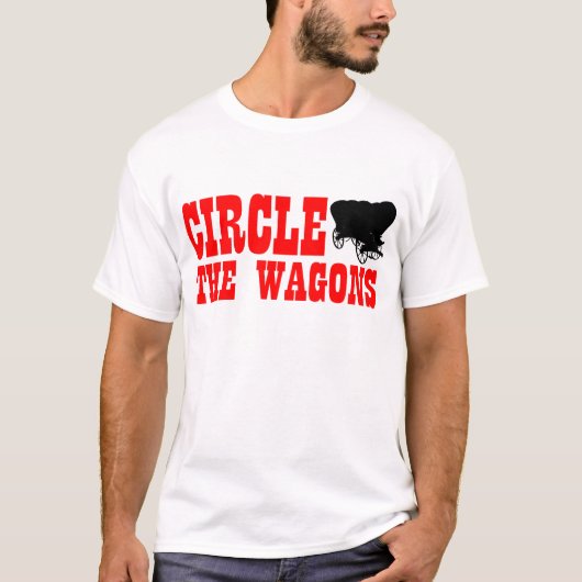 T-shirt Entourez les chariots (Devant)