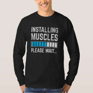 T-shirt Entraînement amusant Installation de Muscles Veuil