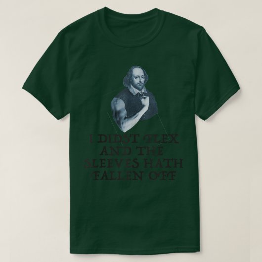 T-shirt Entraînement amusant Poids Lifting Shakespeare Hum (Design devant)