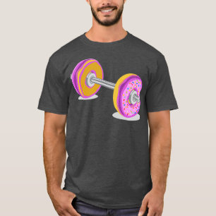 T-shirt Entraînement amusant Vitré Donut Barbell Fitness