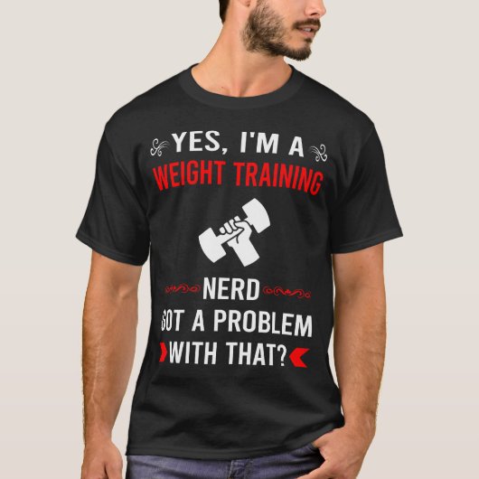 T-shirt Entraînement avec problèmes de poids (Devant)