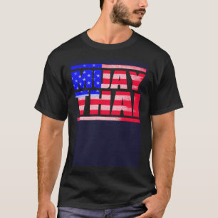 T-shirt Entraînement de boxe Muay Thai USA Flag NakMuay
