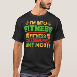 T-shirt Entraînement de gym amusant Je suis en forme Chees