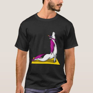 T-shirt Entraînement de yoga licorne