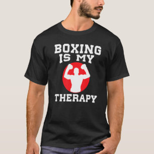 T-shirt Entraînement Drôle Dire Boxen Ist Meine Therapie B