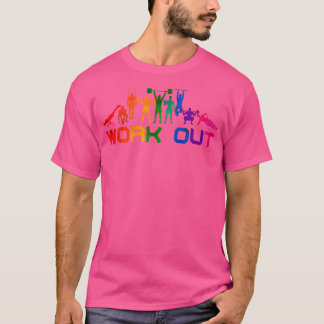 T-shirt Entraînement élégant Disant Dumbbell Poids Lifit