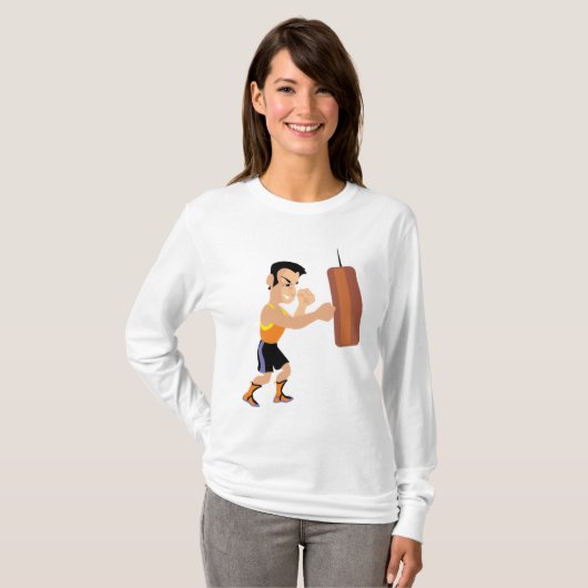 T-shirt Entraînement en boîte avec sac de poinçonnage (Devant entier)