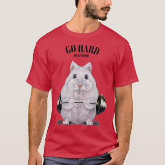 T-shirt Entraînement musculaire nain blanc Hamster