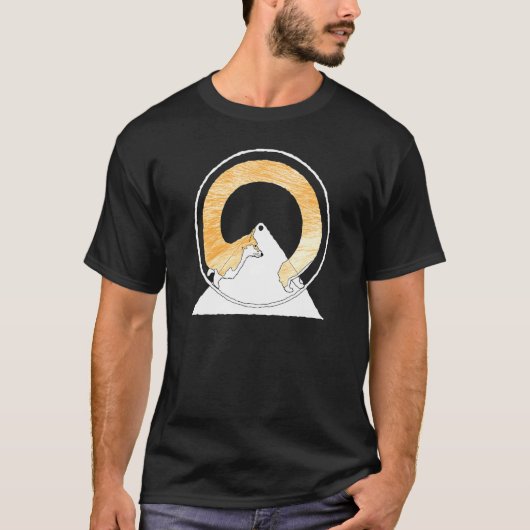 T-shirt Entraînement sur roue de course pour Corgi (Devant)