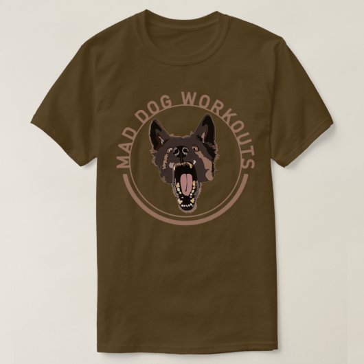 T-shirt Entraînements de chien fou (Design devant)