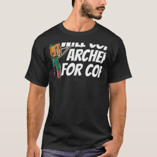T-shirt Entraînera Le Tir À L'Arc Pour Le Café Bow Arrow S