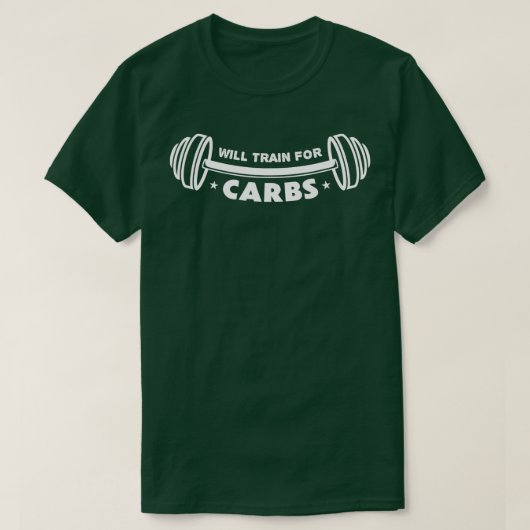 T-shirt Entraînera pour Carbs Funny Bodybuilder Poids Lift (Design devant)