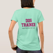 T-shirt Entraîneur Chien Chemise Baby Ringer Tee avec e-ma (Dos)