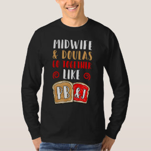 T-shirt Entraîneur d'accouchement post-naissance Doula Mid
