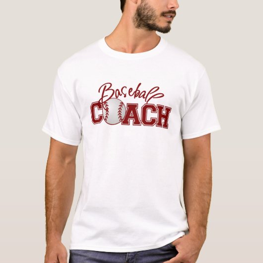 T-shirt ENTRAÎNEUR de base-ball (Devant)