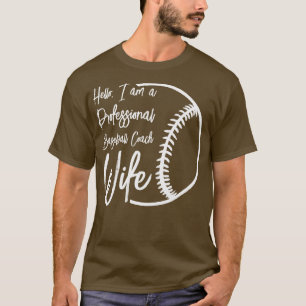 T-shirt Entraîneur de baseball Épouse professionnelle mama