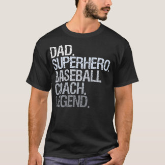 T-shirt Entraîneur de baseball papa