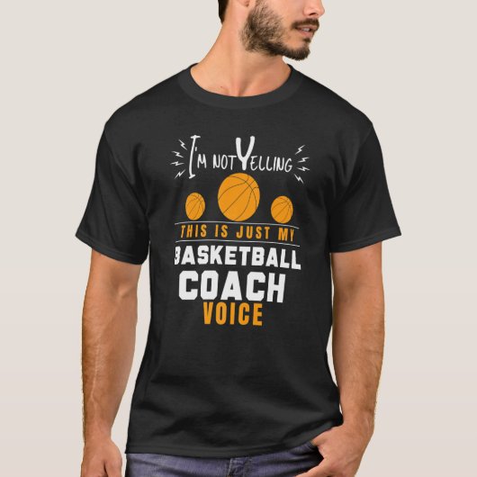T-shirt Entraîneur De Basket-Ball cool Pour Hommes Équipe  (Devant)