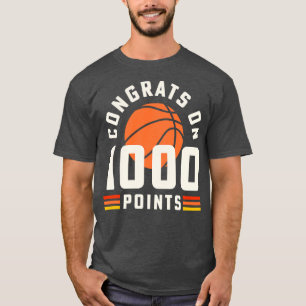 T-shirt Entraîneur de basket-ball de 1000 points Ba de l'é
