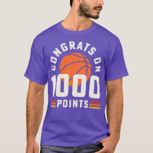 T-shirt Entraîneur de basket-ball de 1000 points Ba de l'é