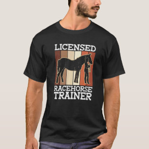 T-shirt Entraîneur de chevaux de course agréé Horsebac