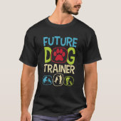 T-shirt Entraîneur de chien futur - Handler d'agilité Amou (Devant)
