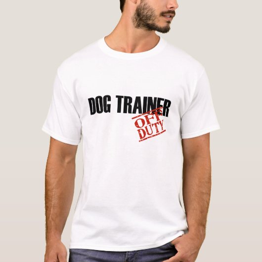 T-SHIRT ENTRAÎNEUR DE CHIEN QUI N'EST PAS DE SERVICE (Devant)