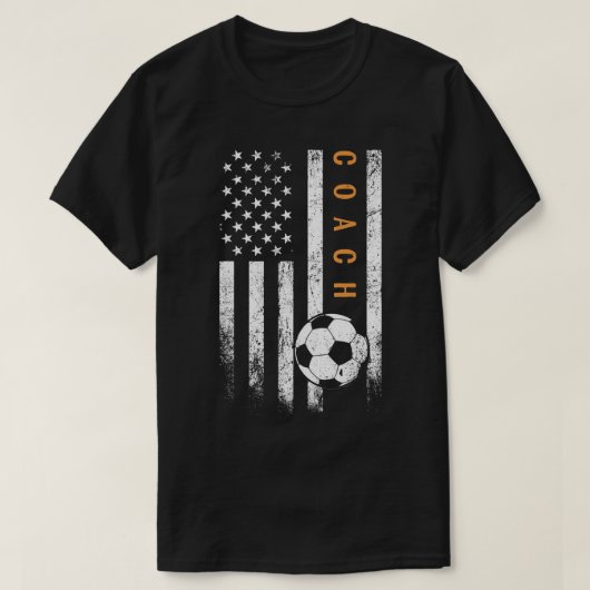 T-shirt Entraîneur de football américain Drapeau Design So (Design devant)