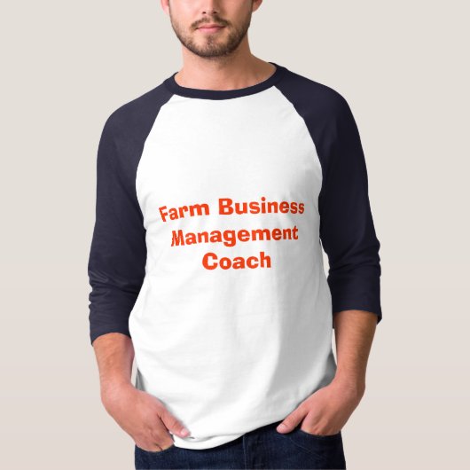 T-shirt Entraîneur de gestion d'entreprise de ferme (Devant)