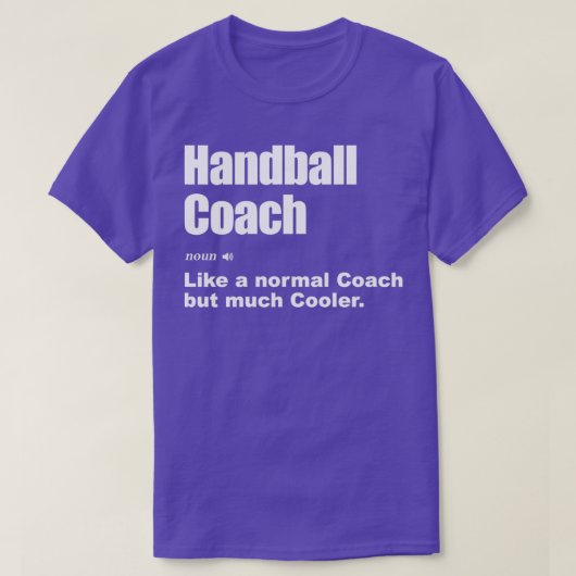 T-shirt Entraîneur de handball comme un entraîneur normal (Design devant)