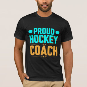 T-shirt Entraîneur de hockey fier