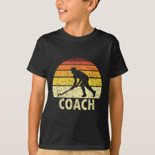 T-shirt Entraîneur de hockey sur gazon Rétro Crépuscule Ho