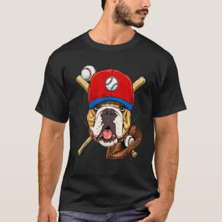 T-shirt Entraîneur de joueur de baseball American Bulldog