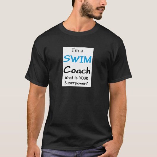 T-shirt entraîneur de natation (Devant)