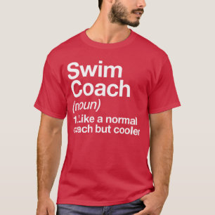 T-shirt Entraîneur de natation Définition drôle de sportsr