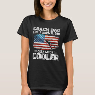 T-shirt Entraîneur de patinage artistique Papa Joueurs de