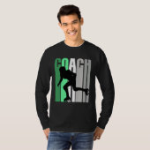 T-shirt Entraîneur de roller skating Coach Vert de Roller (Devant entier)