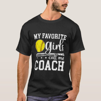 T-shirt Entraîneur de softball préféré Appelez-moi Entraîn