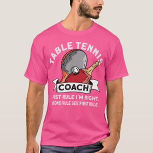 T-shirt Entraîneur De Tennis De Table - Drôle Ping Pong Te