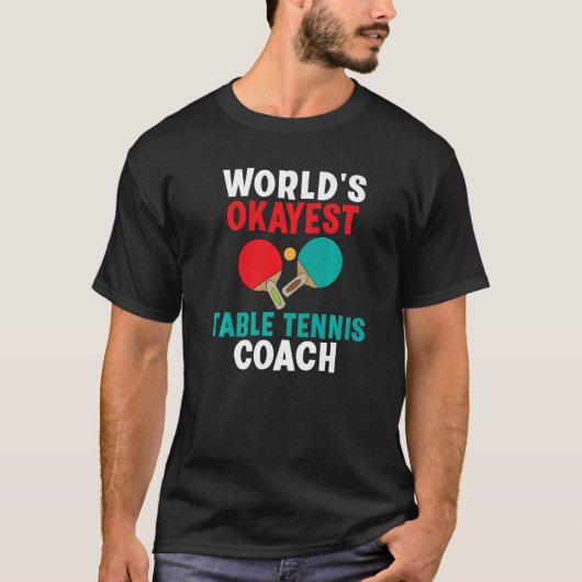 T-shirt Entraîneur de tennis de table Worlay (Devant)