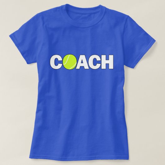 T-shirt entraîneur de tennis féminin (Design devant)