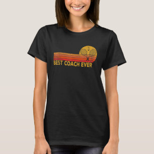 T-shirt Entraîneur De Tennis vintage Meilleur Entraîneur J