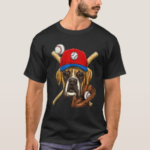 T-shirt Entraîneur du joueur de baseball Boxer Chien Pitch